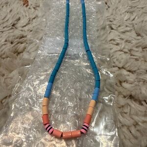 Roxanne Assoulin Blue and Pink Beaded Necklace